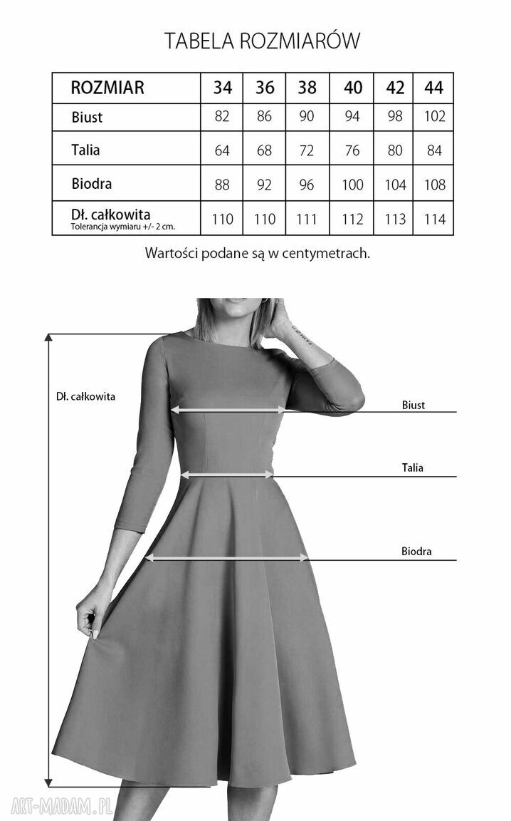 Sukienka Midi Total KLARA 7/8 (Isalina) Ręcznie robione