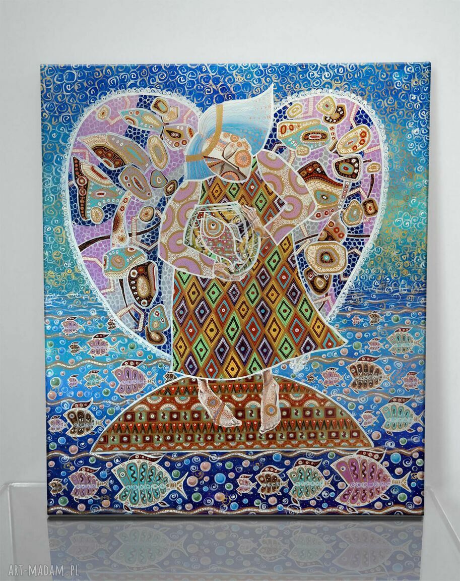 Wyspa Nadziei - obraz giclee na płótnie canvas na drewnianej ramie