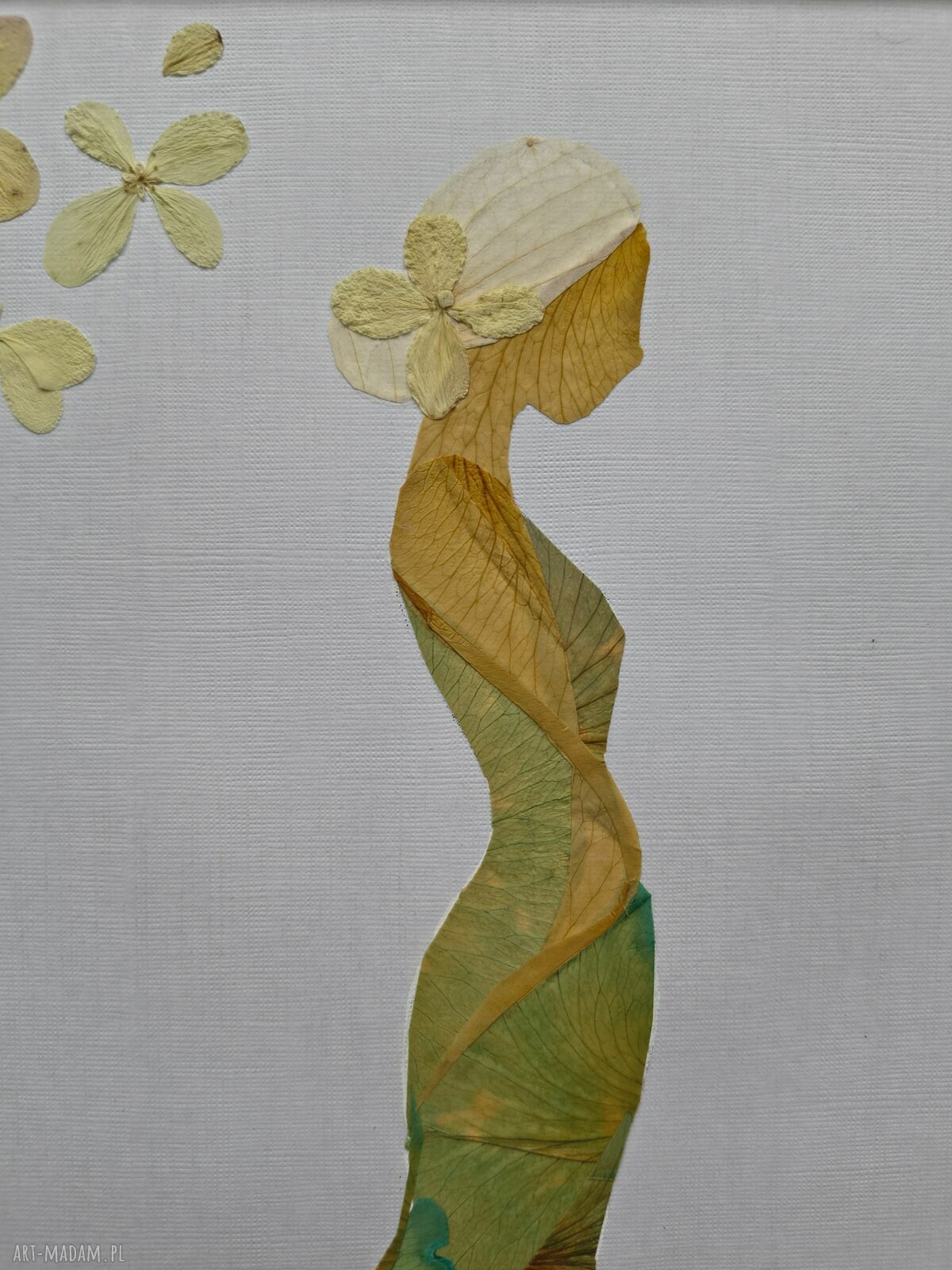 W odcieniach natury - obraz botaniczny z suszonych kwiatów 21x30 cm