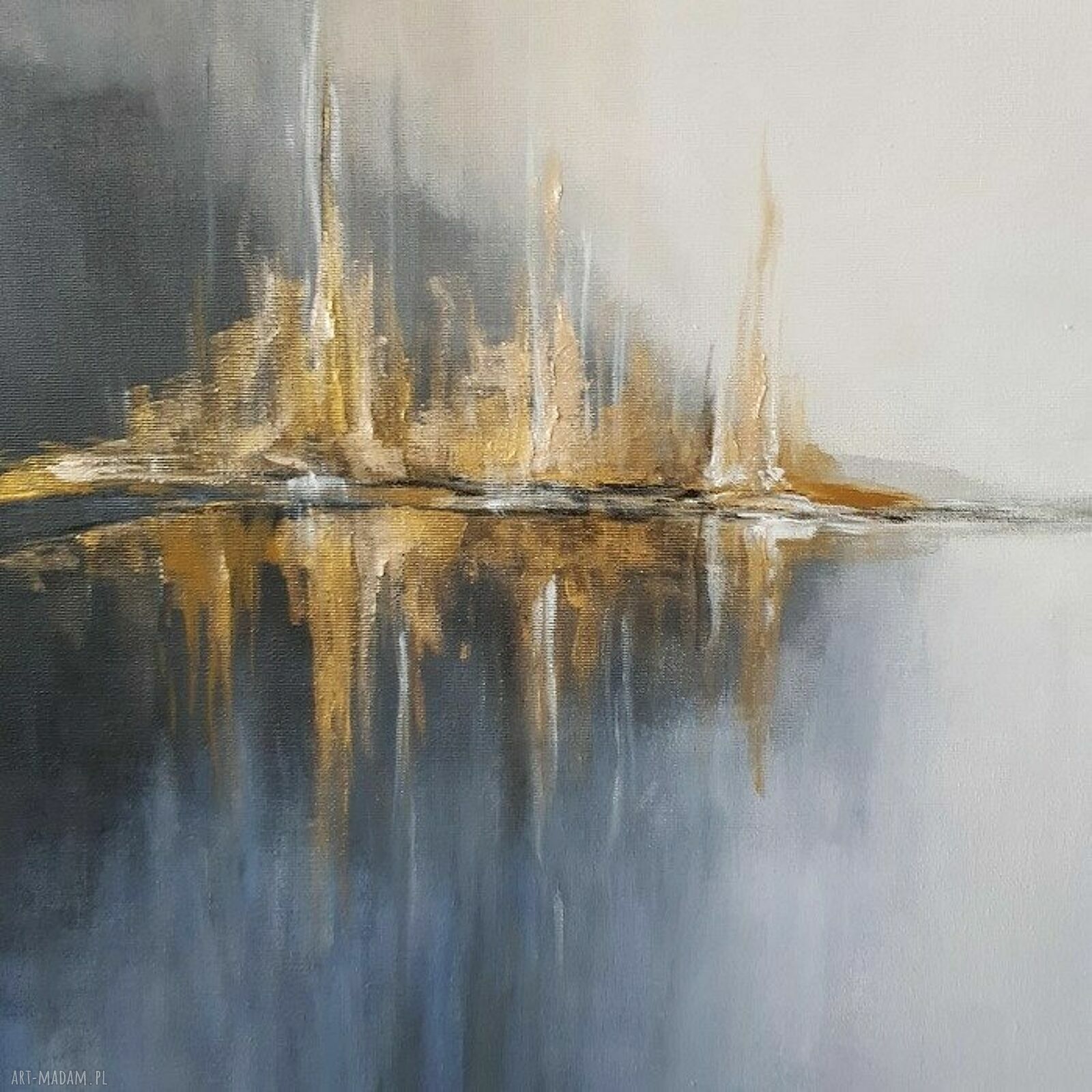 W porcie - oryginalny obraz akrylowy 50x60 cm