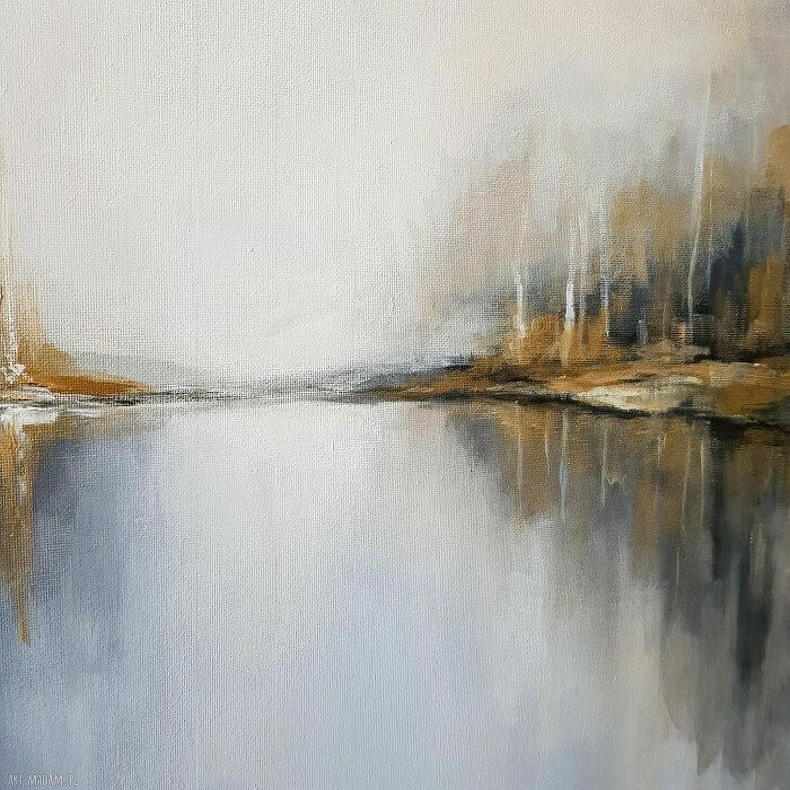 W porcie - oryginalny obraz akrylowy 50x60 cm