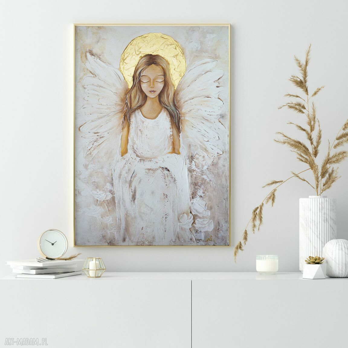 Plakat Anioł na prezent w ramie 50x70 cm - wybierz ramę