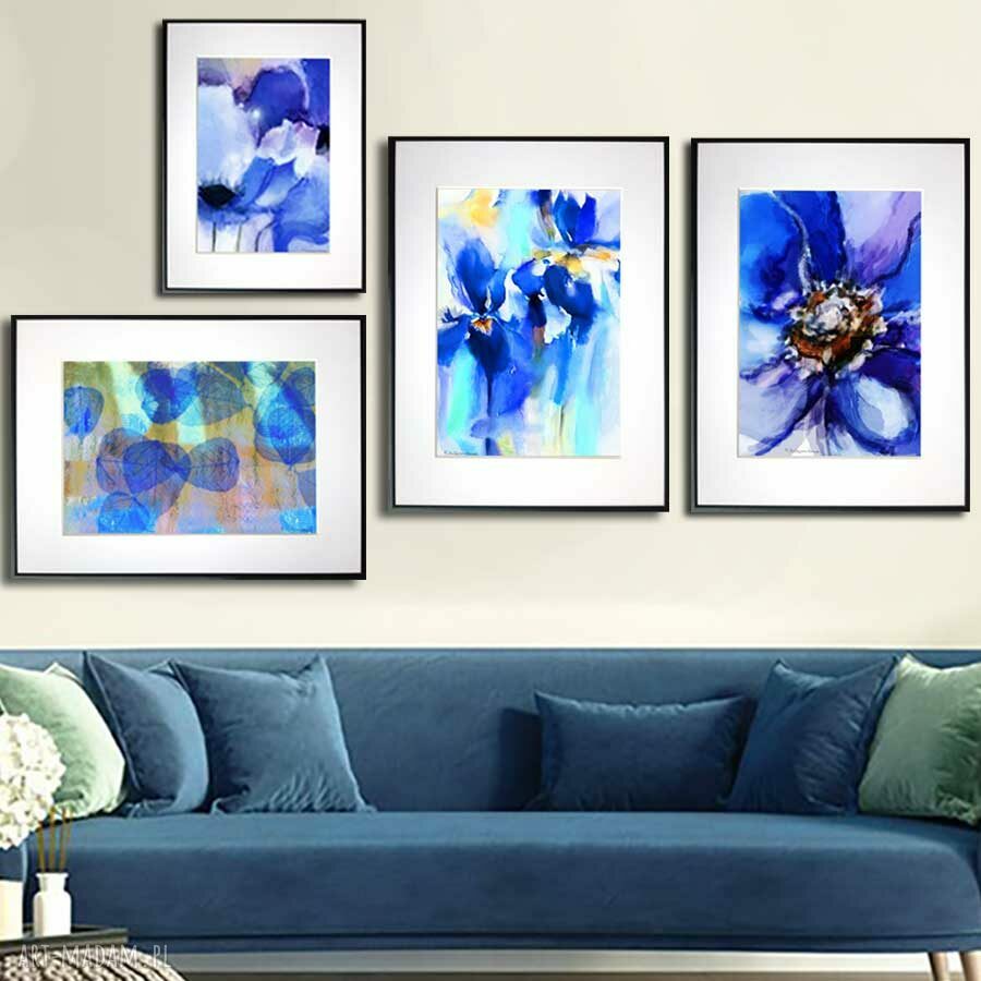 Grafika w ramie Irysy akwarela 30x40 - elegancka oprawa do Twojego wnętrza