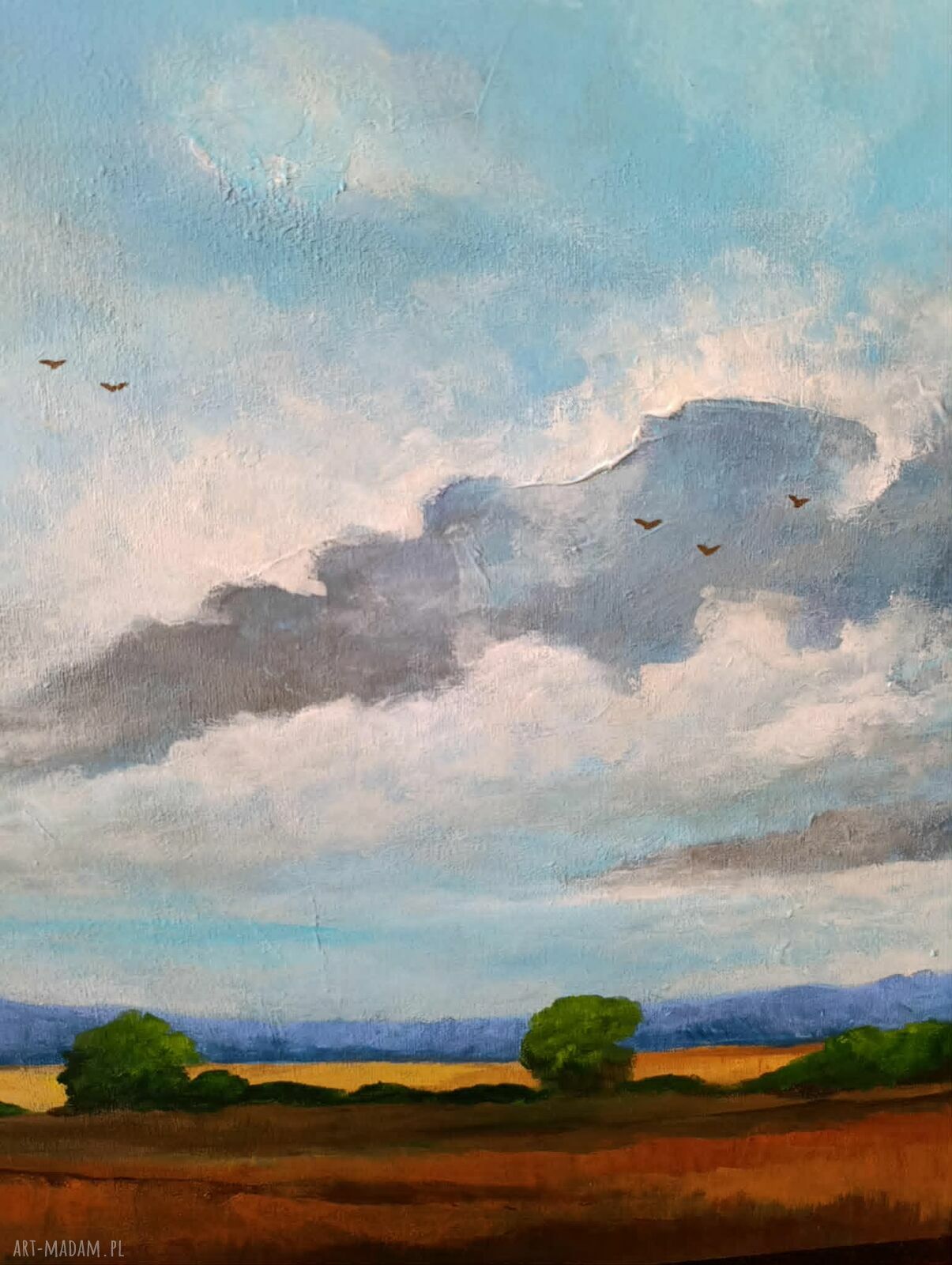 W samo południe - obraz akrylowy 50 x 40 cm (pejzaż) - gotowy do powieszenia