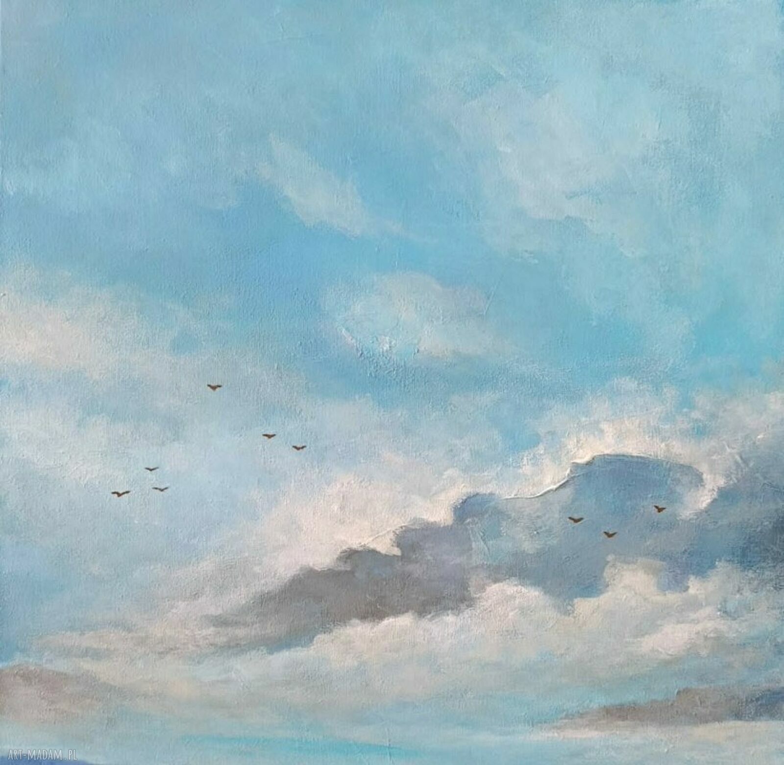 W SAMO POŁUDNIE - ręcznie malowany obraz akrylowy 50 x 40 cm (bez oprawy)