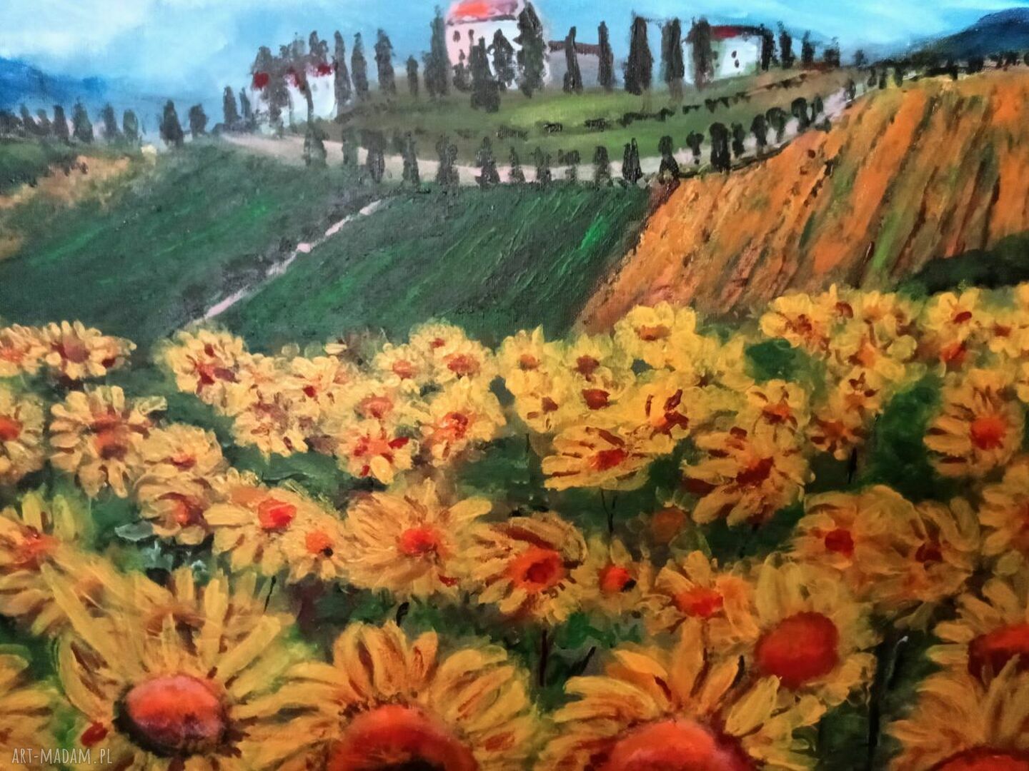 W słońcu Toskani - obraz akrylowy 60x40x2 cm, gotowy do zawieszenia