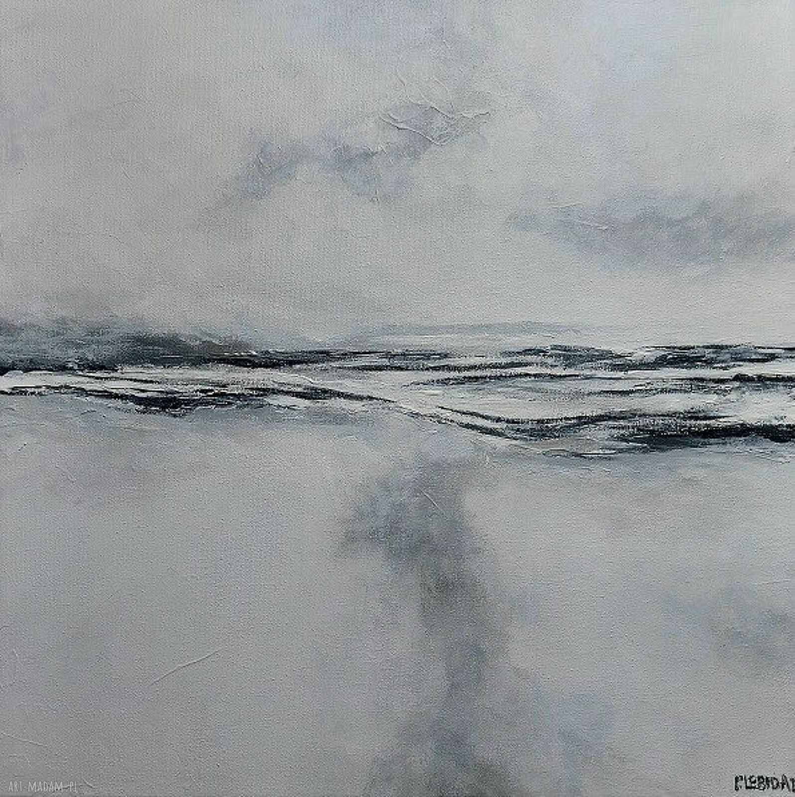 W szarości - obraz akrylowy 40x40 cm (kwadrat)