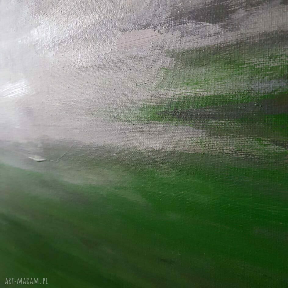 Obraz akrylowy "W ZIELENIACH" 100x80 cm - płótno, werniksowany i gotowy do zawieszenia