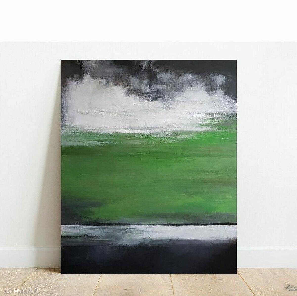 Obraz akrylowy "W ZIELENIACH" 100x80 cm - płótno, werniksowany i gotowy do zawieszenia