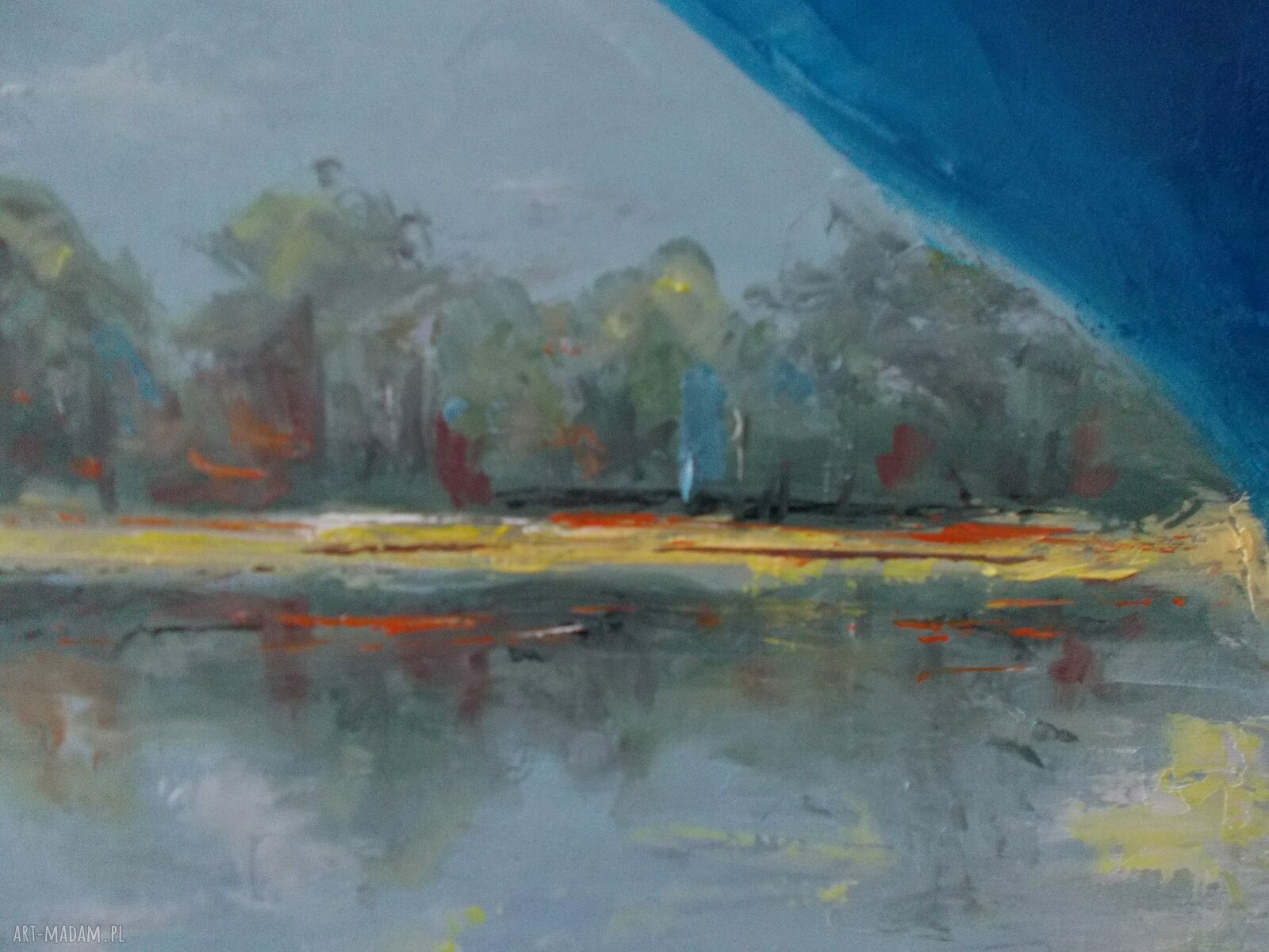 Wakacje - obraz olejny na płótnie 60x80 cm (gotowy do zawieszenia)
