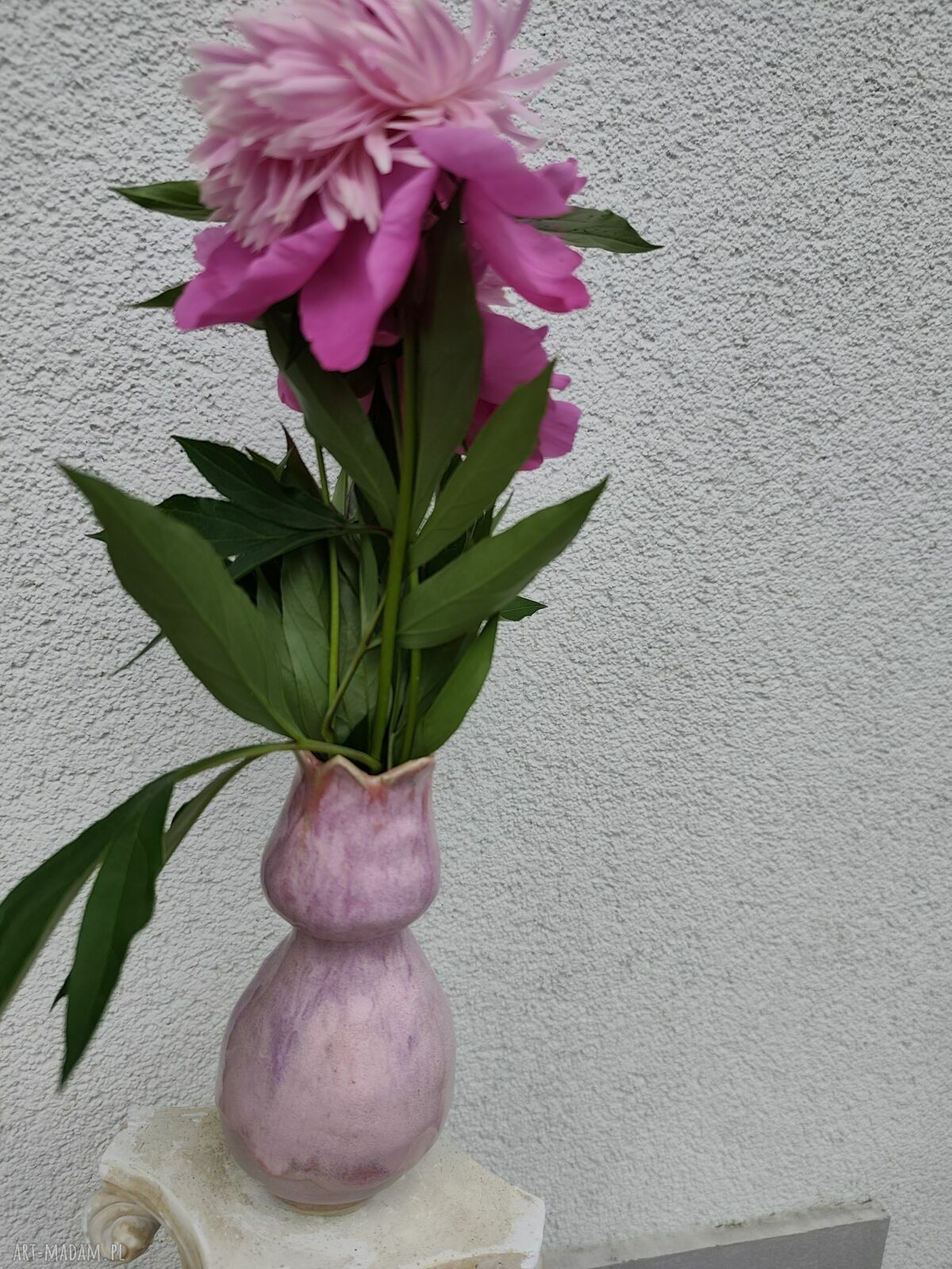 Wazon ceramiczny Tulipan - rękodzieło Wolna Chwila
