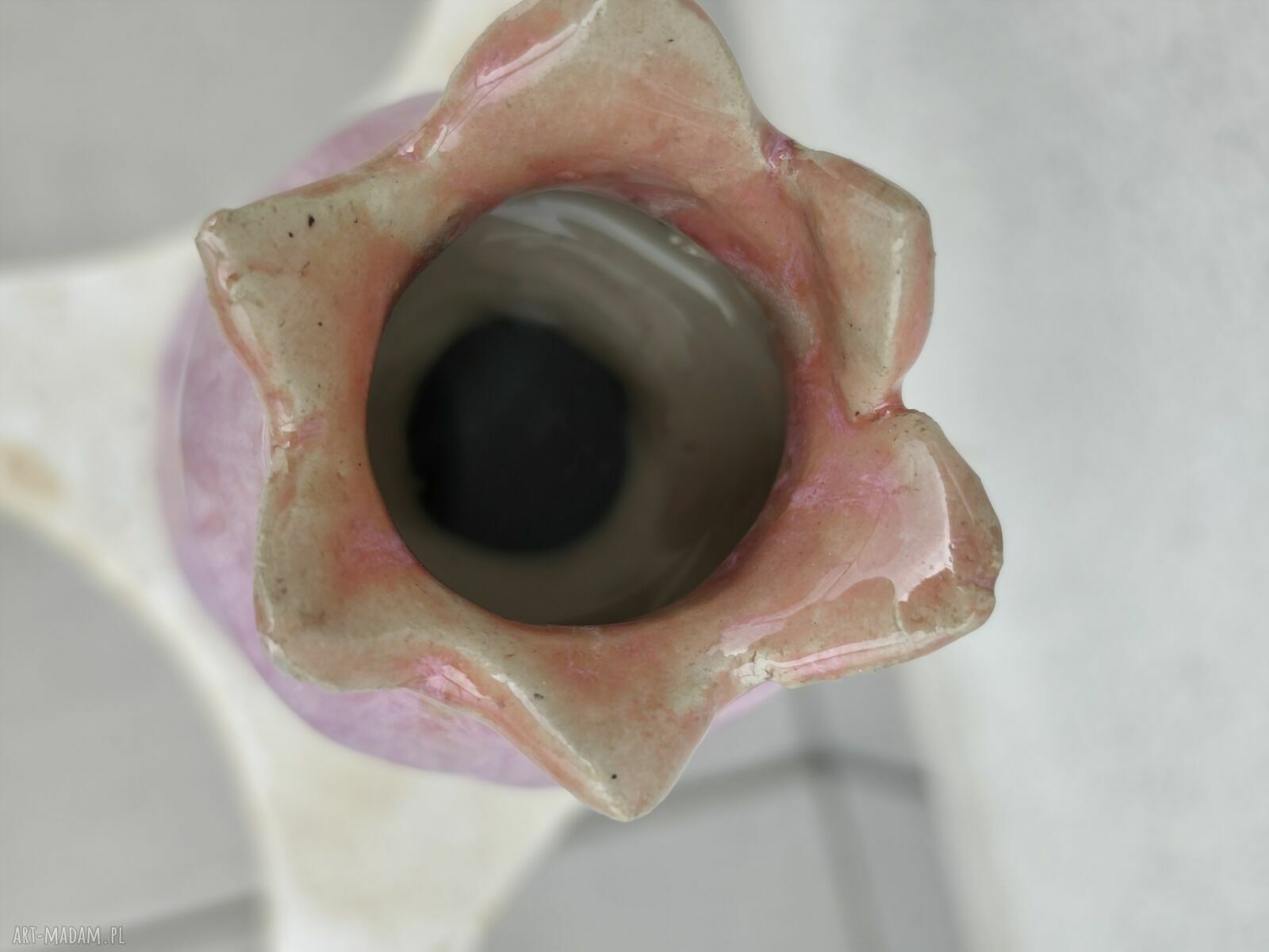Wazon ceramiczny Tulipan - rękodzieło Wolna Chwila