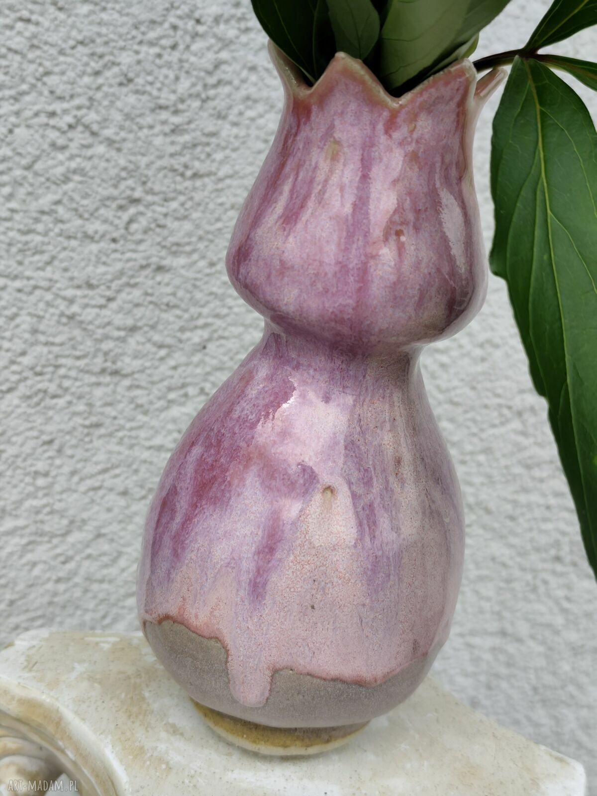 Wazon ceramiczny Tulipan - rękodzieło Wolna Chwila