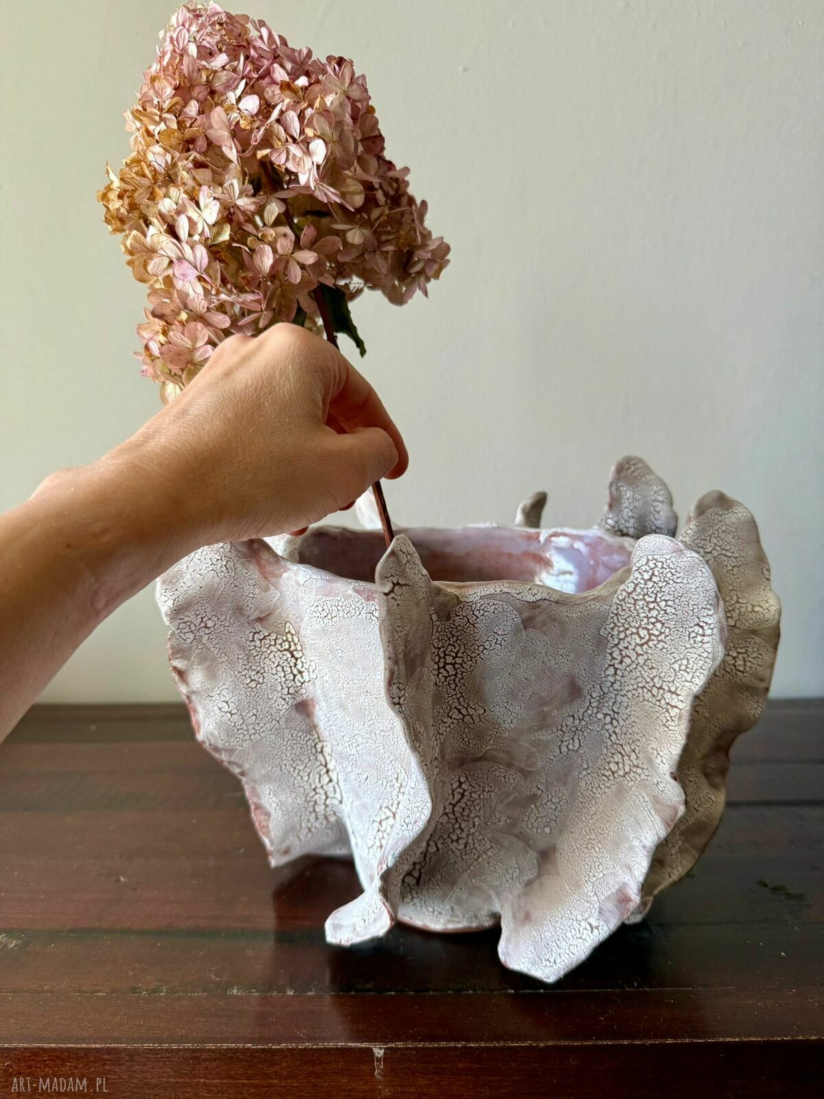 Wazon ceramiczny Oceanic Crush - ręcznie wykonany