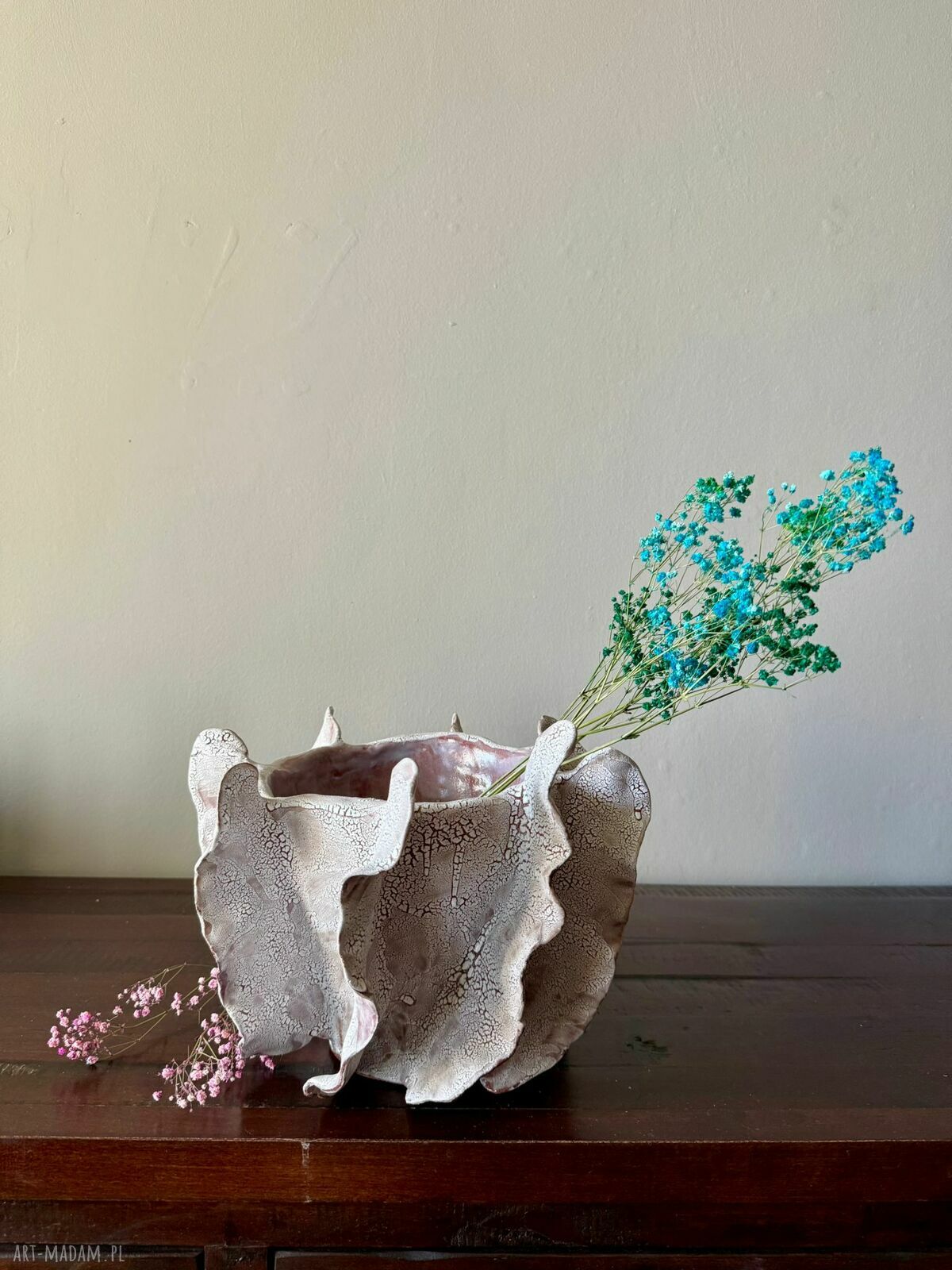 Wazon ceramiczny Oceanic Crush - ręcznie wykonany