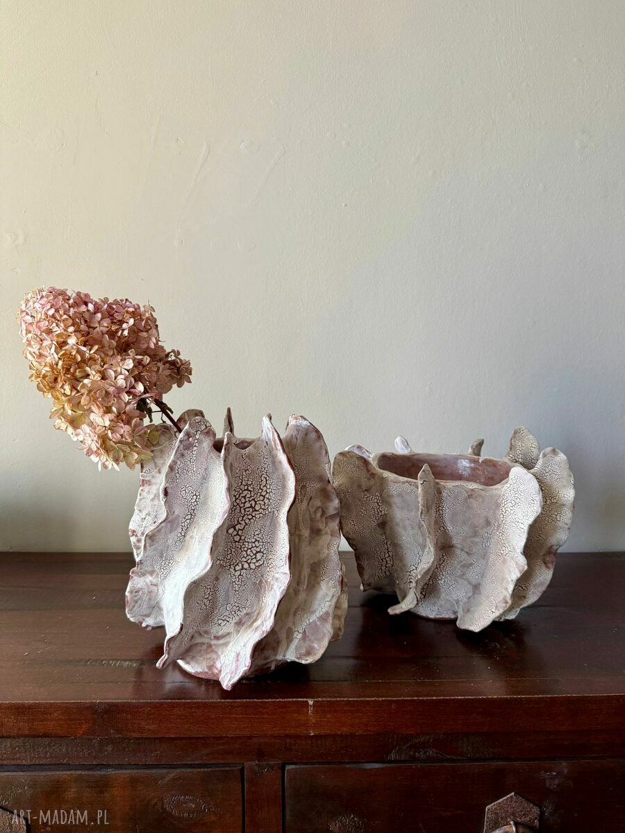 Wazon ceramiczny Oceanic Crush - morska rzeźba na Twoje wnętrze
