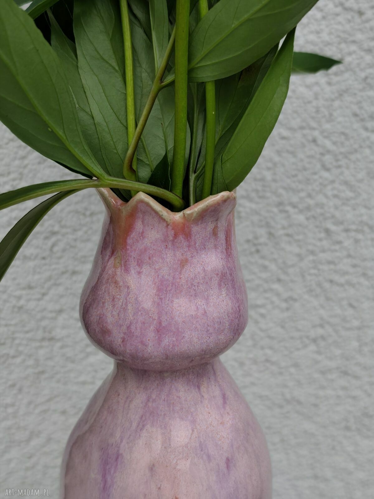Wazon ceramiczny Tulipan - rękodzieło Wolna Chwila
