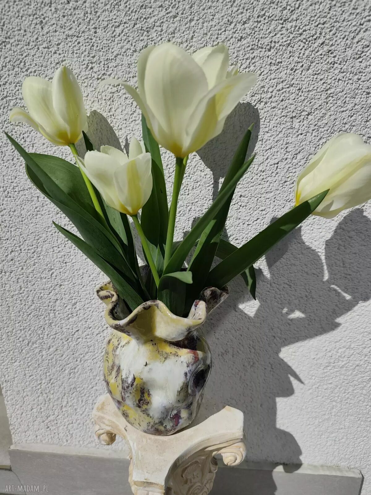 Kolorowy wazon ceramiczny handmade