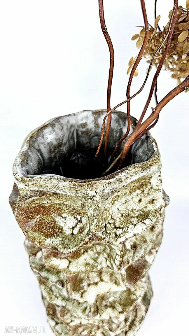 Duży wazon ceramiczny poLEPIONE z czerwonej gliny