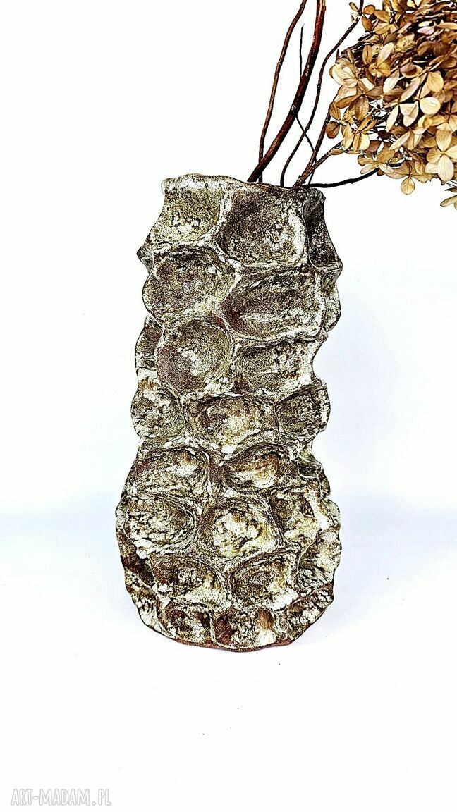Duży wazon ceramiczny poLEPIONE z czerwonej gliny