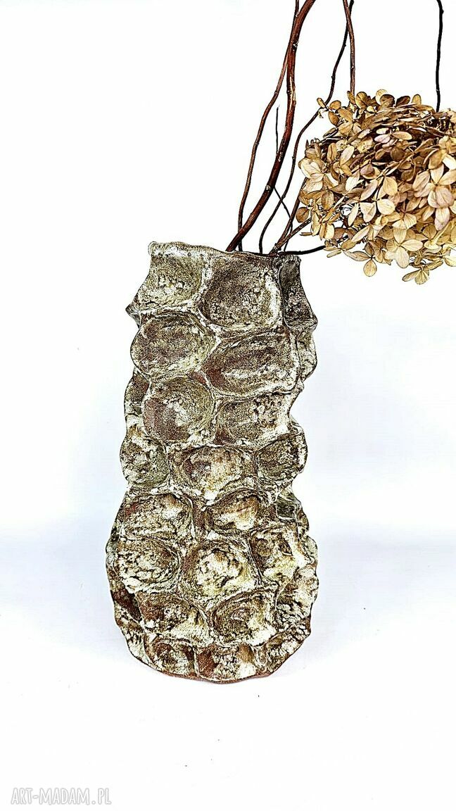Duży wazon ceramiczny poLEPIONE z czerwonej gliny