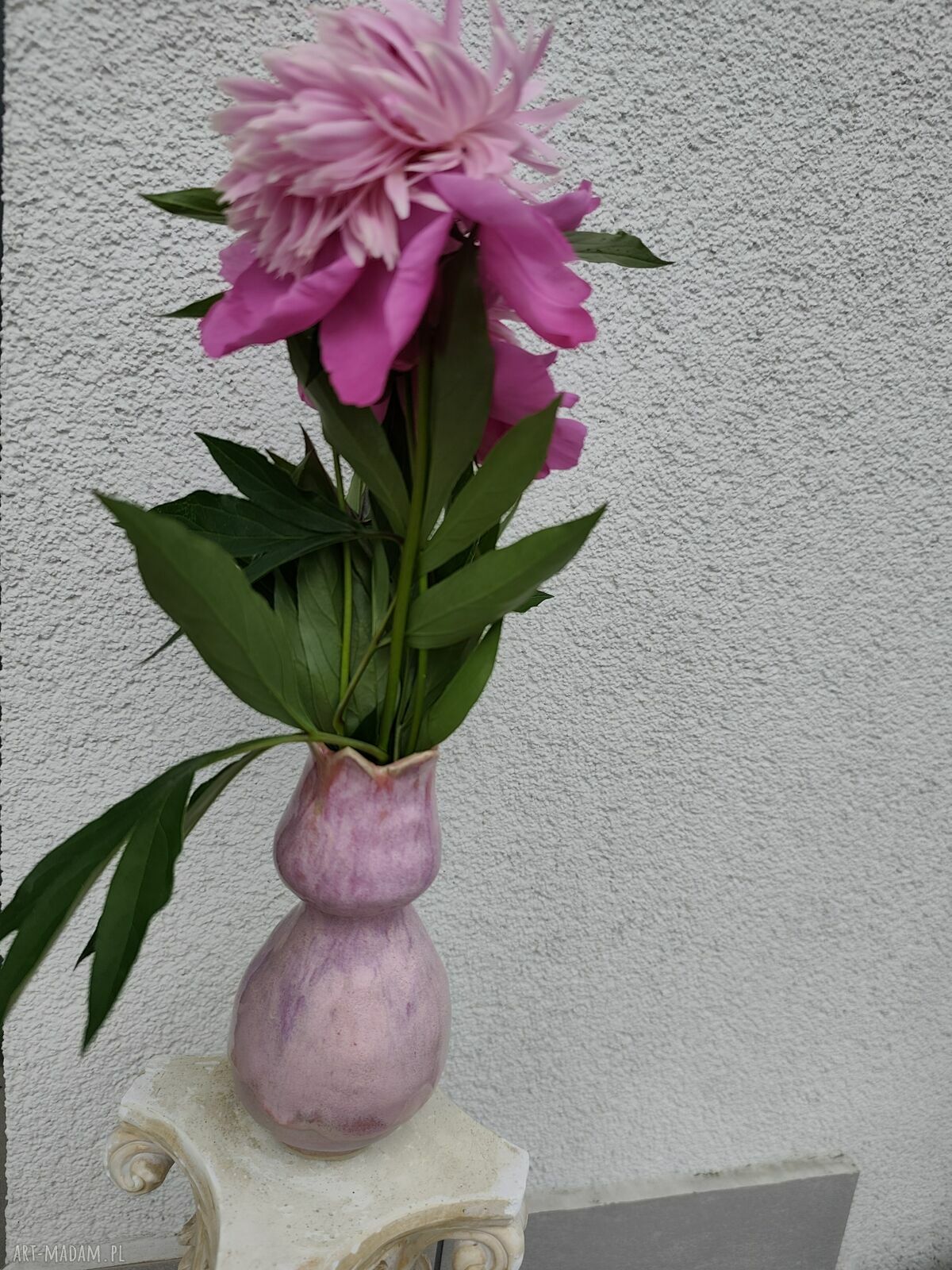 Wazon ceramiczny Tulipan - rękodzieło Wolna Chwila