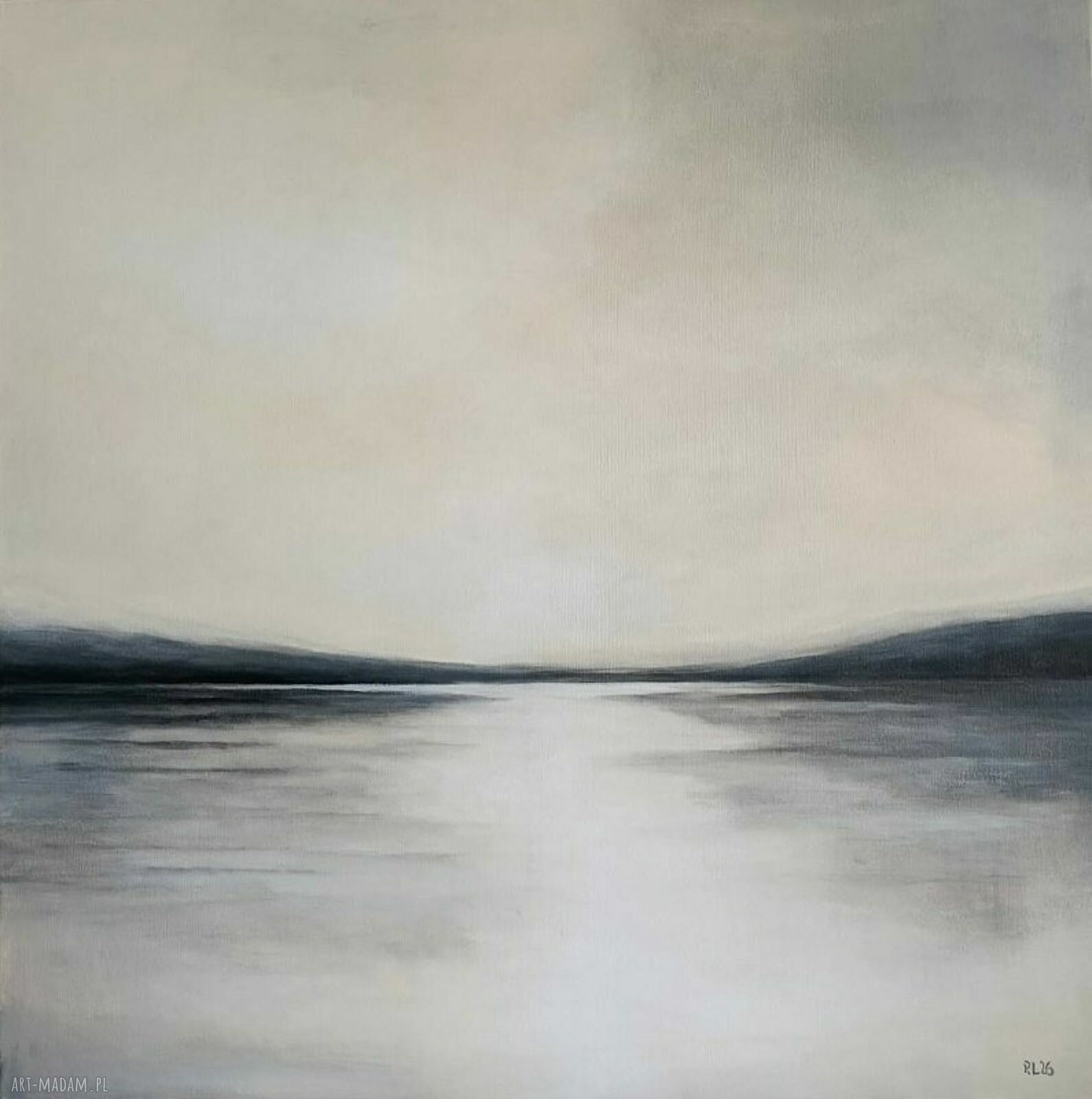 WCIĄŻ POWRACAM - spokojny obraz akrylowy 70 x 70 cm