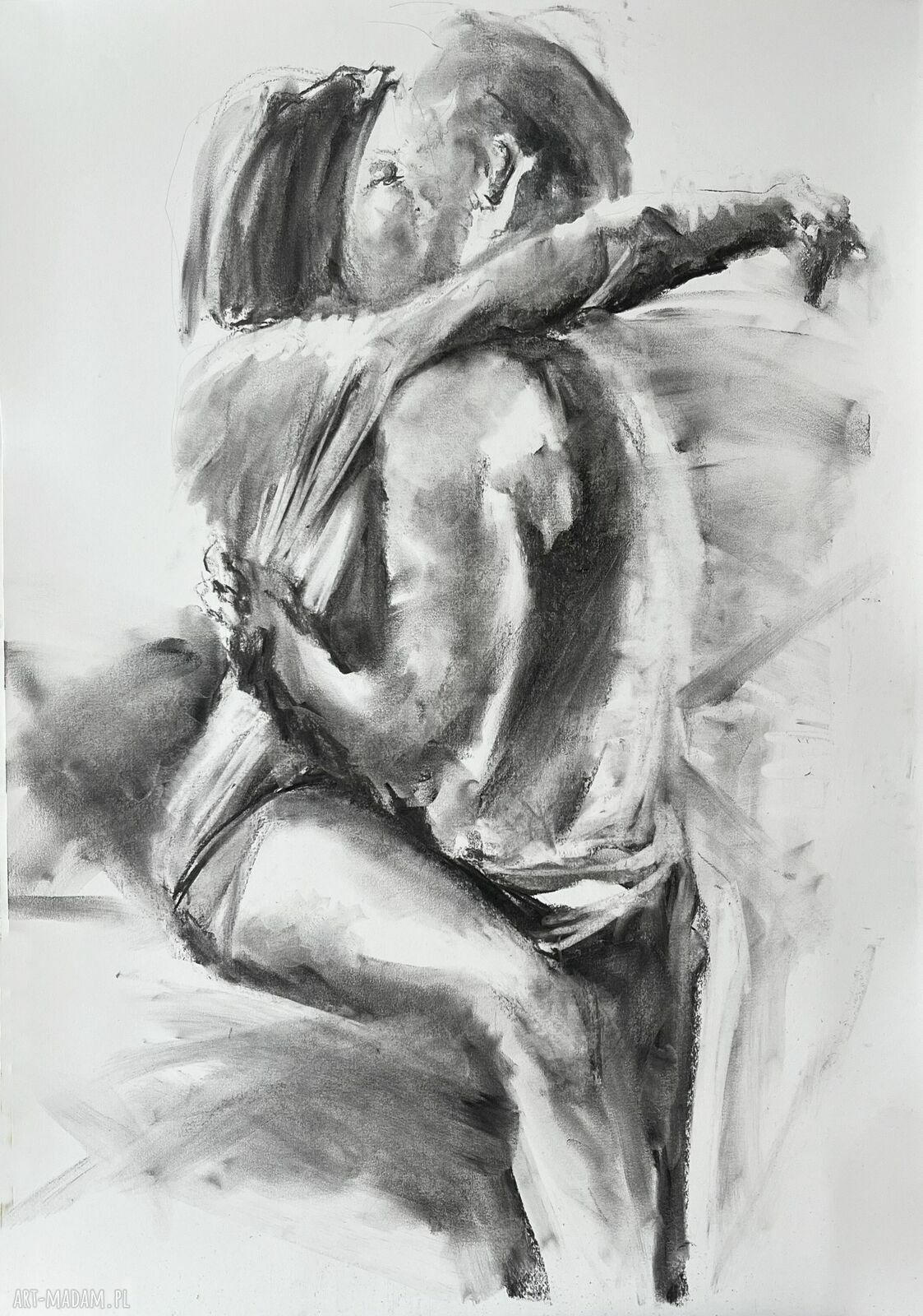 We Dwoje - obraz pary mężczyzna i kobieta do sypialni (Louka) 100x70 cm