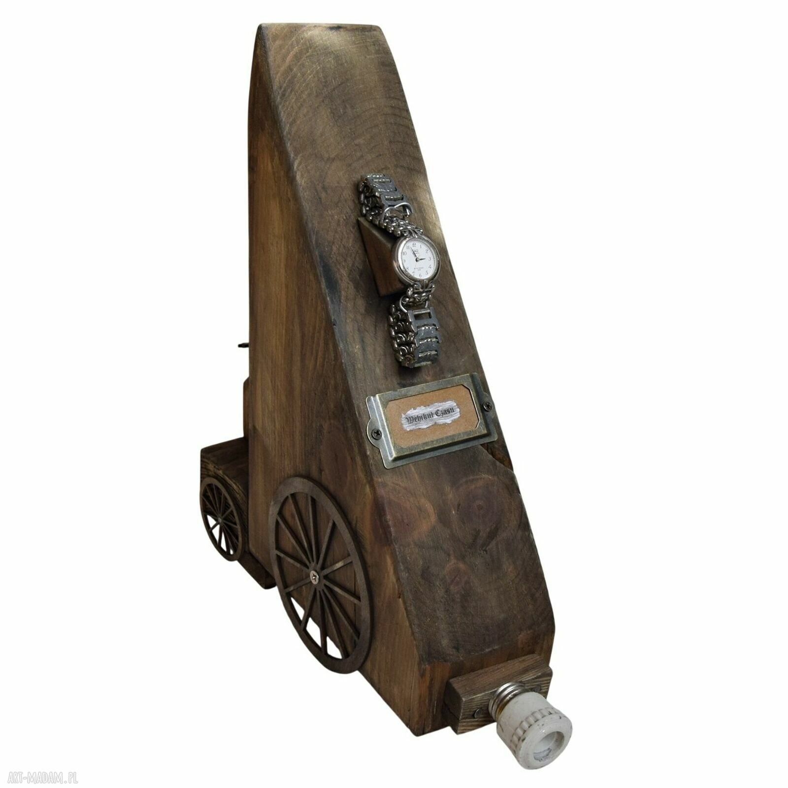 Wehikuł Czasu VI - dekoracja ze starego drewna w stylu steampunk
