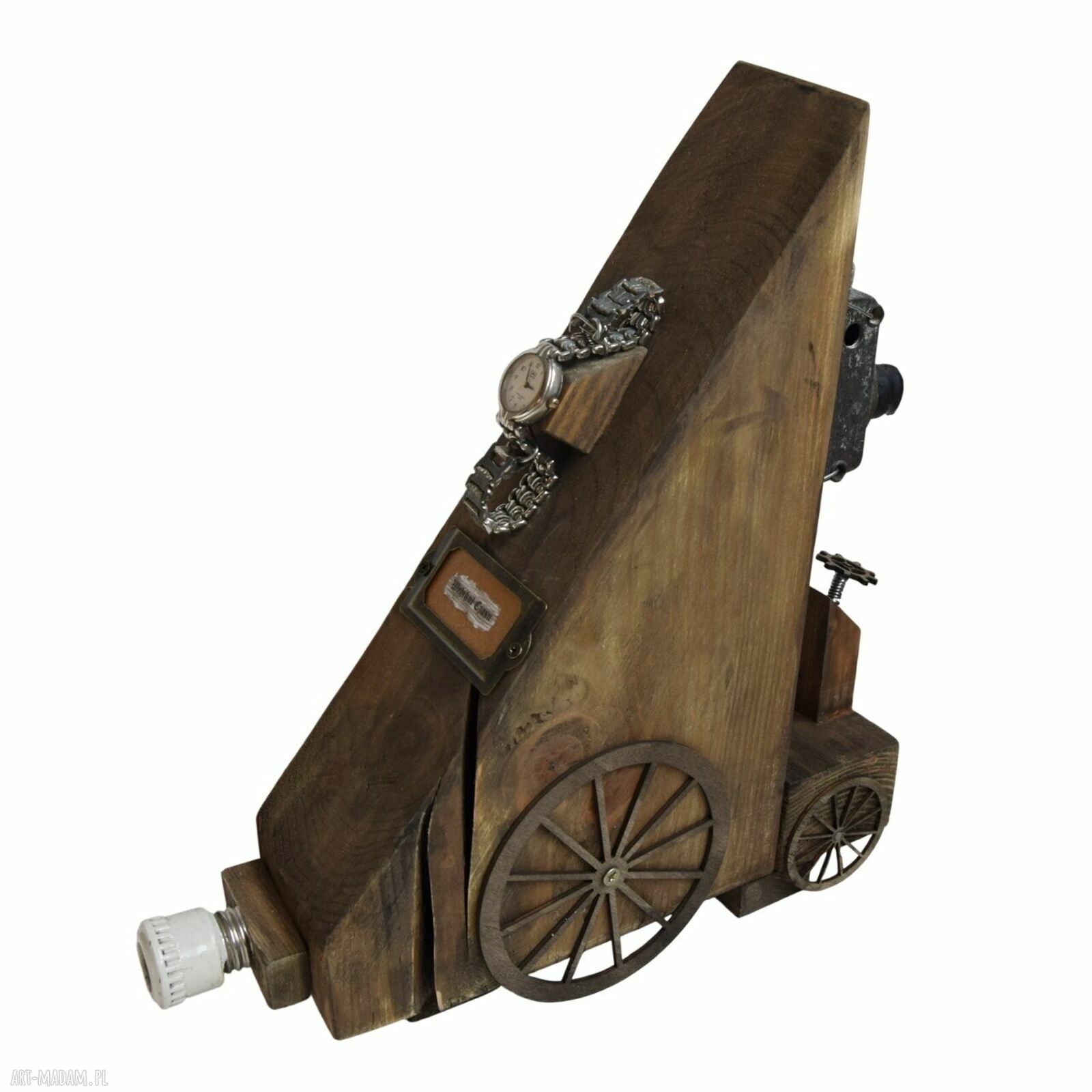 Wehikuł Czasu VI - dekoracja ze starego drewna w stylu steampunk