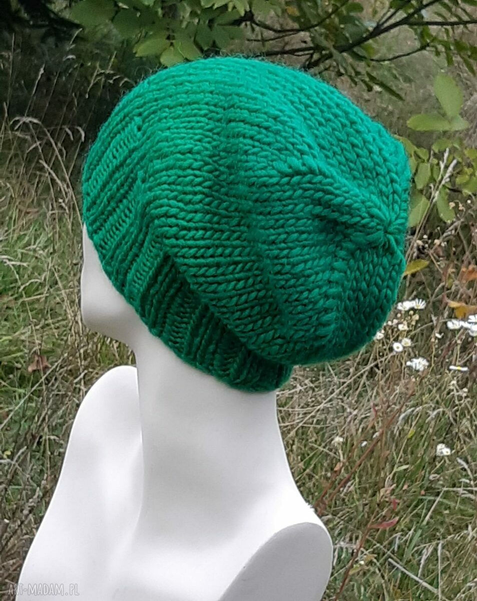 Wełna 100% * unisex * klasyk:) zieleń trawy