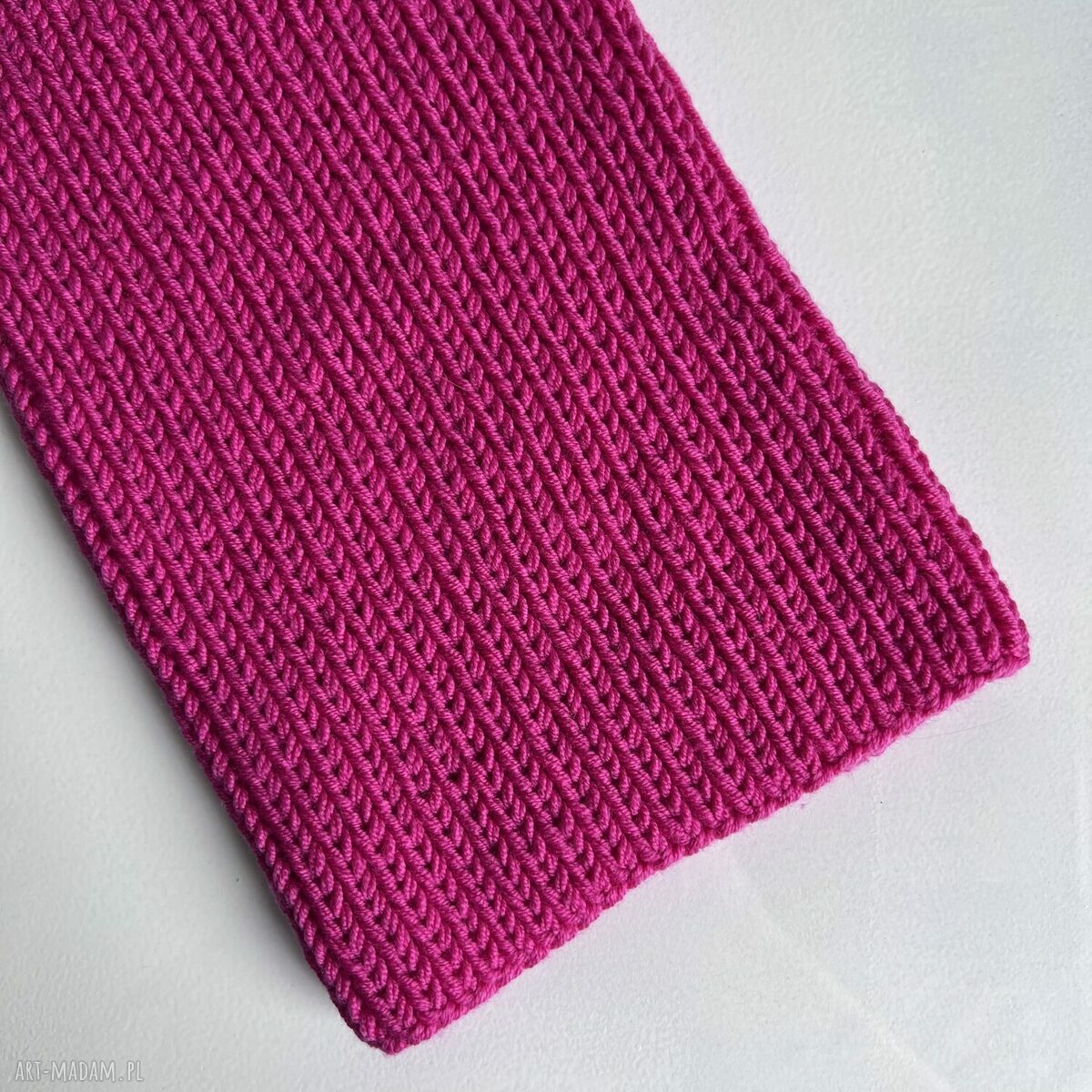 Czapka wełniana NANA 100% Baby Merino w kolorze fuksja