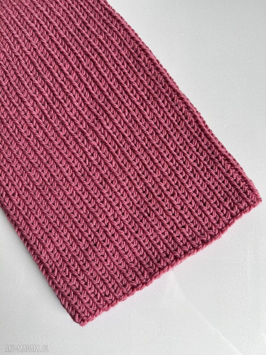 Czapka wełniana NANA z 100% Baby Merino - herbaciany róż