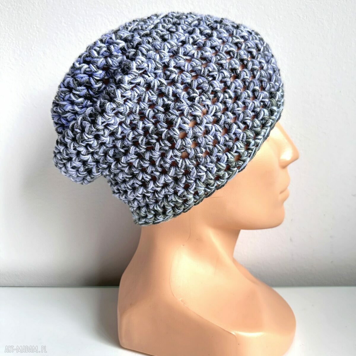 Unikatowa czapka z 100% Baby Merino Multicolor 5