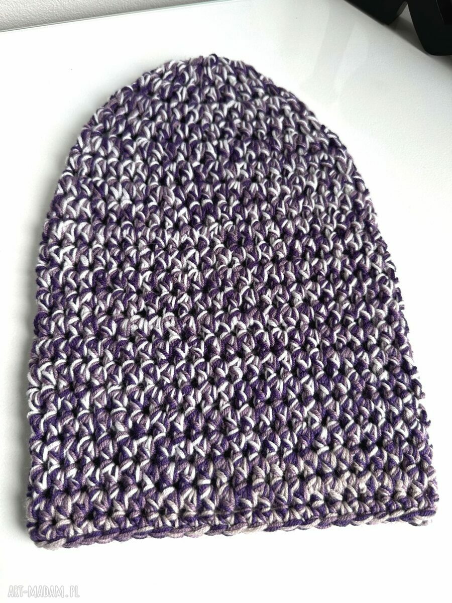 Ciepła czapka Baby Merino Multicolor 8 - unikat zero waste