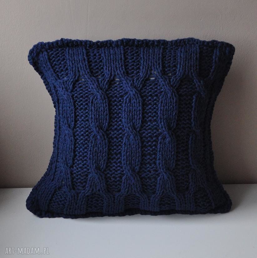 Poszewka poduszka wełniana zamówienie honorata dziergane