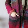 kolorowy sweter swetry multikolorowy eggplant sweater