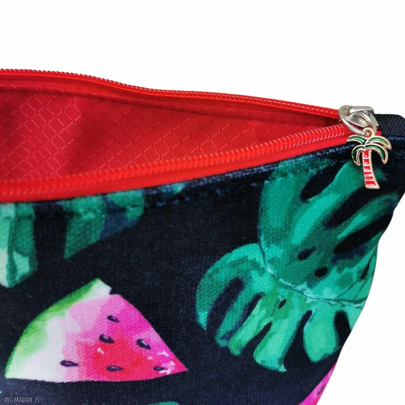 Kosmetyczka welurowa Galaktyka - etui do torebki