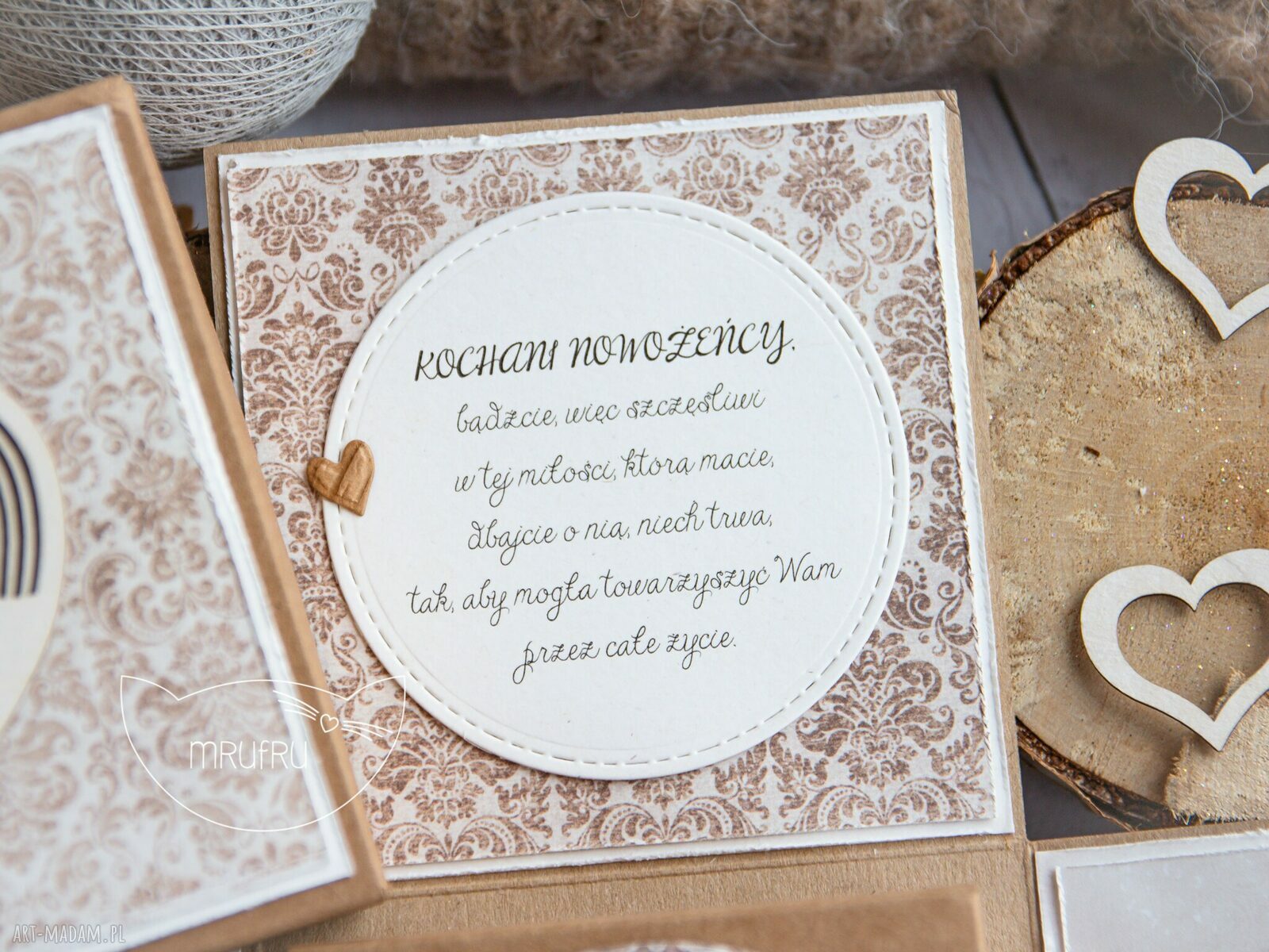 scrapbooking kartki: Eksplodujące pudełeczko podarek z okazji ŚLUBU. Personalizacja. HandMade