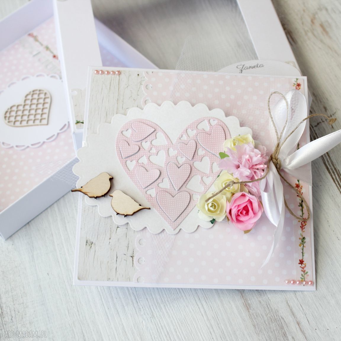 scrapbooking kartki: Kartka na ślub ręcznie zrobione