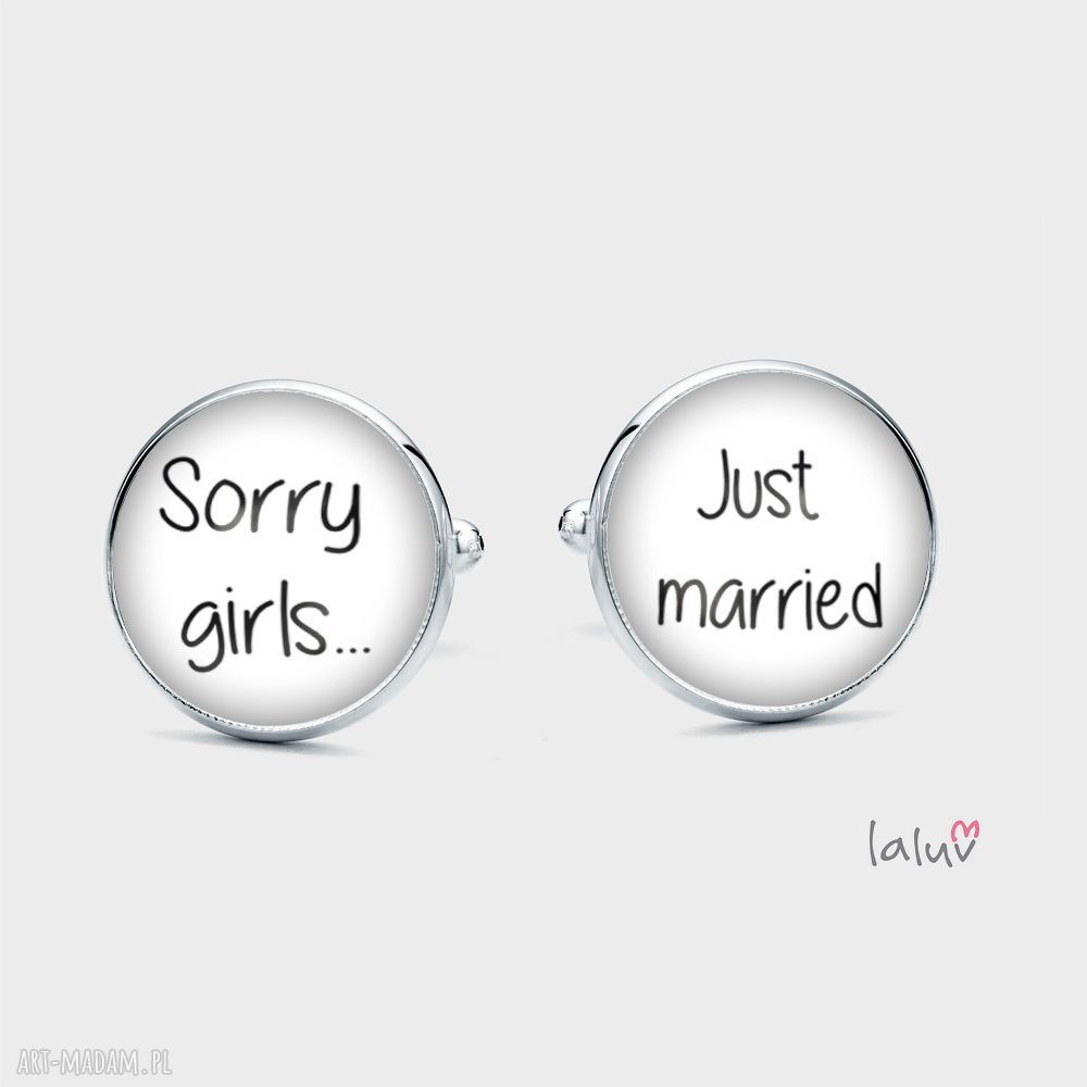 Spinki do mankietów SORRY GIRLS - prezent dla niego