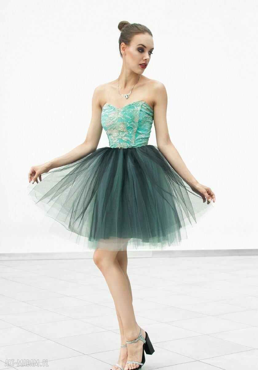 Monnom boutique • Sukienka tiulowa gorsetowa okpl ubrania