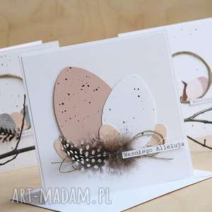 wesołego alleluja annamade - różowe scrapbooking kartki