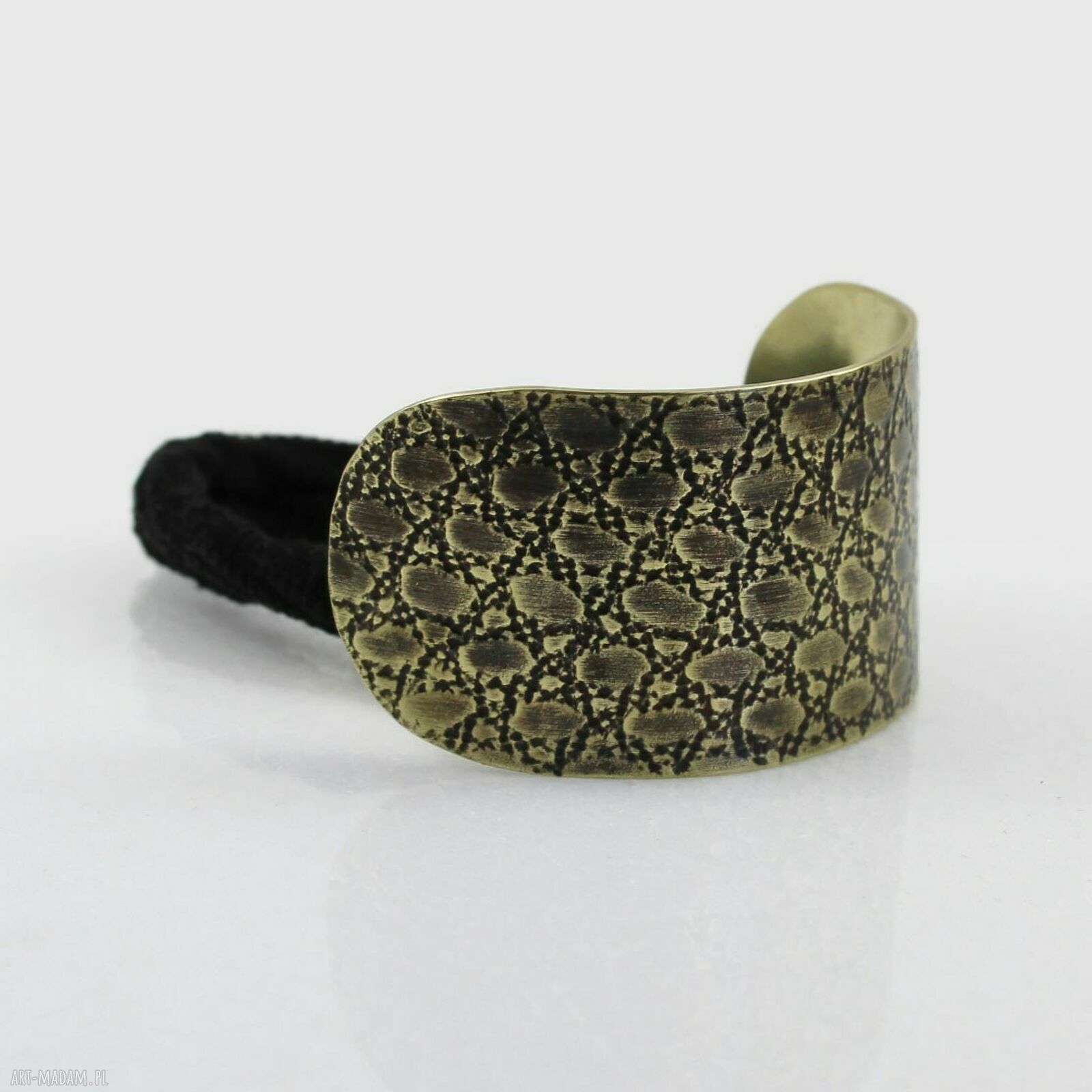 Wężowa mosiężna ozdoba do włosów (2507-08) - OOAK
