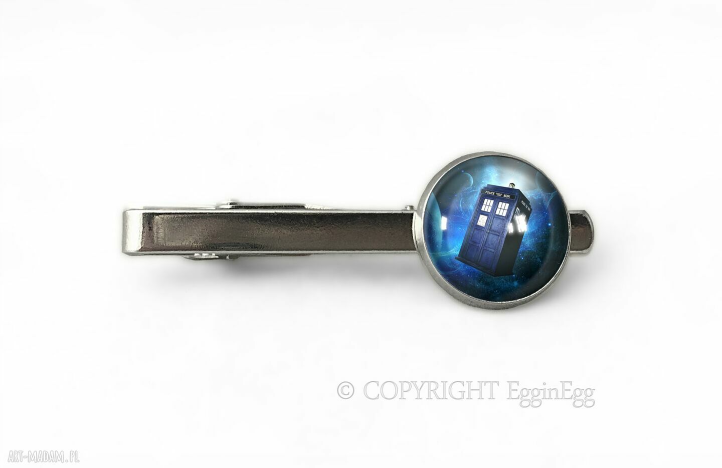 Ręcznie robiona spinka do krawata TARDIS - Doctor Who | art-Madam.pl