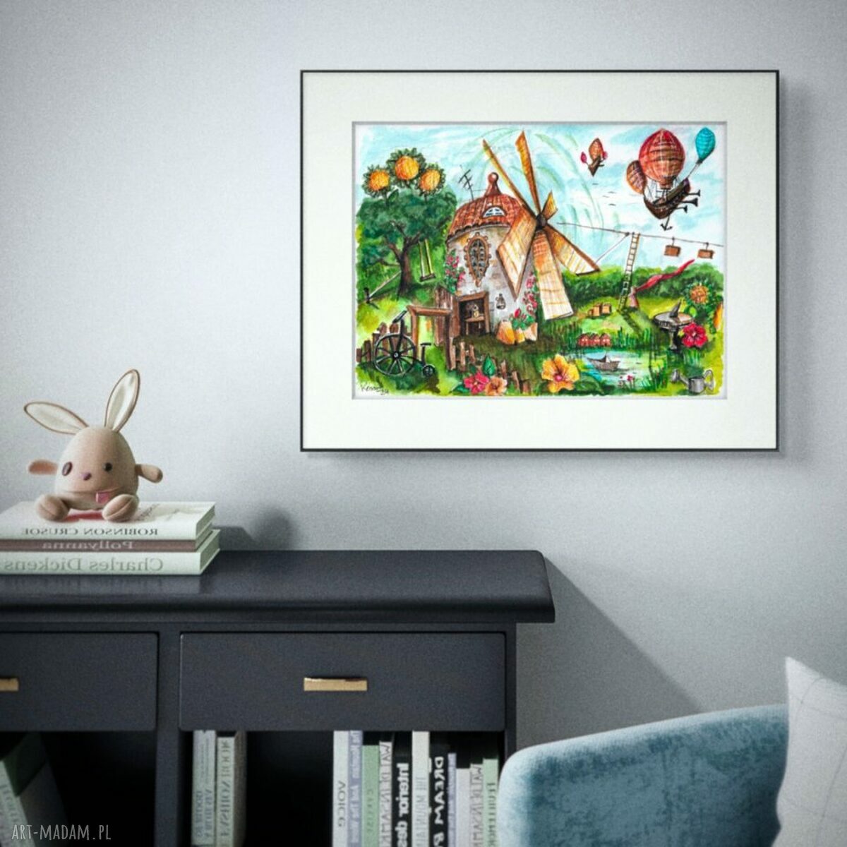 Plakat A3 „Wiatrak - Cykl Sny” seria Dreams