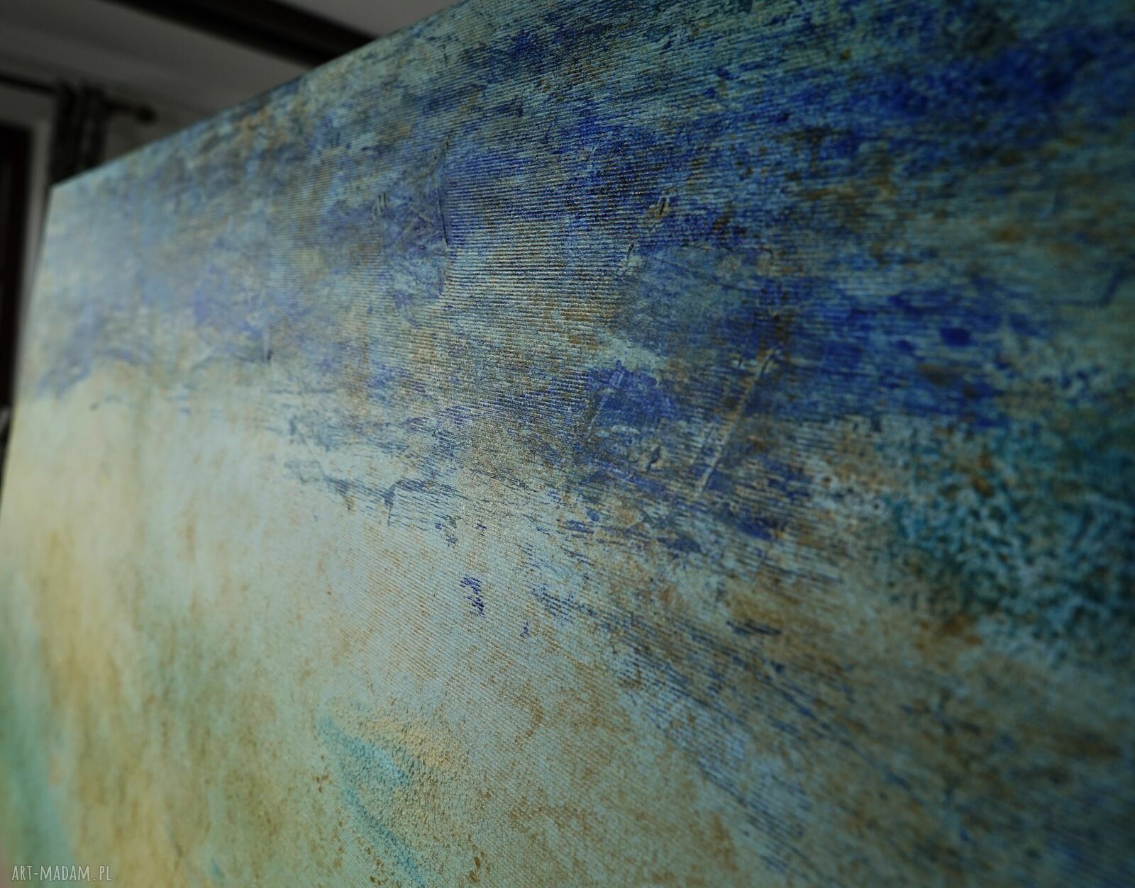 Obraz pejzaż "Widok 31" 100x100 cm - dekoracja ścienna Alexandra13