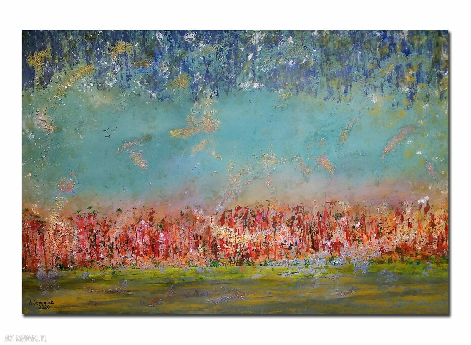 Widok dla Ady - obraz pejzaż 120x80 cm z akrylu na płótnie