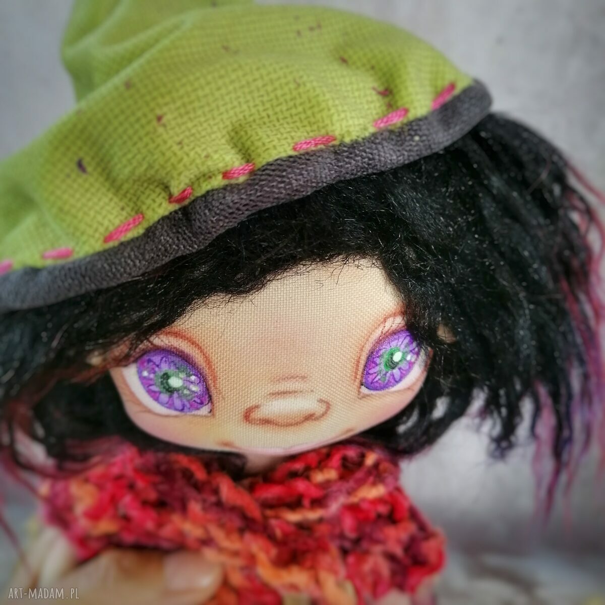 Wiedźma Urszula e-piet - ręcznie malowana lalka kolekcjonerska (ok. 25 cm)