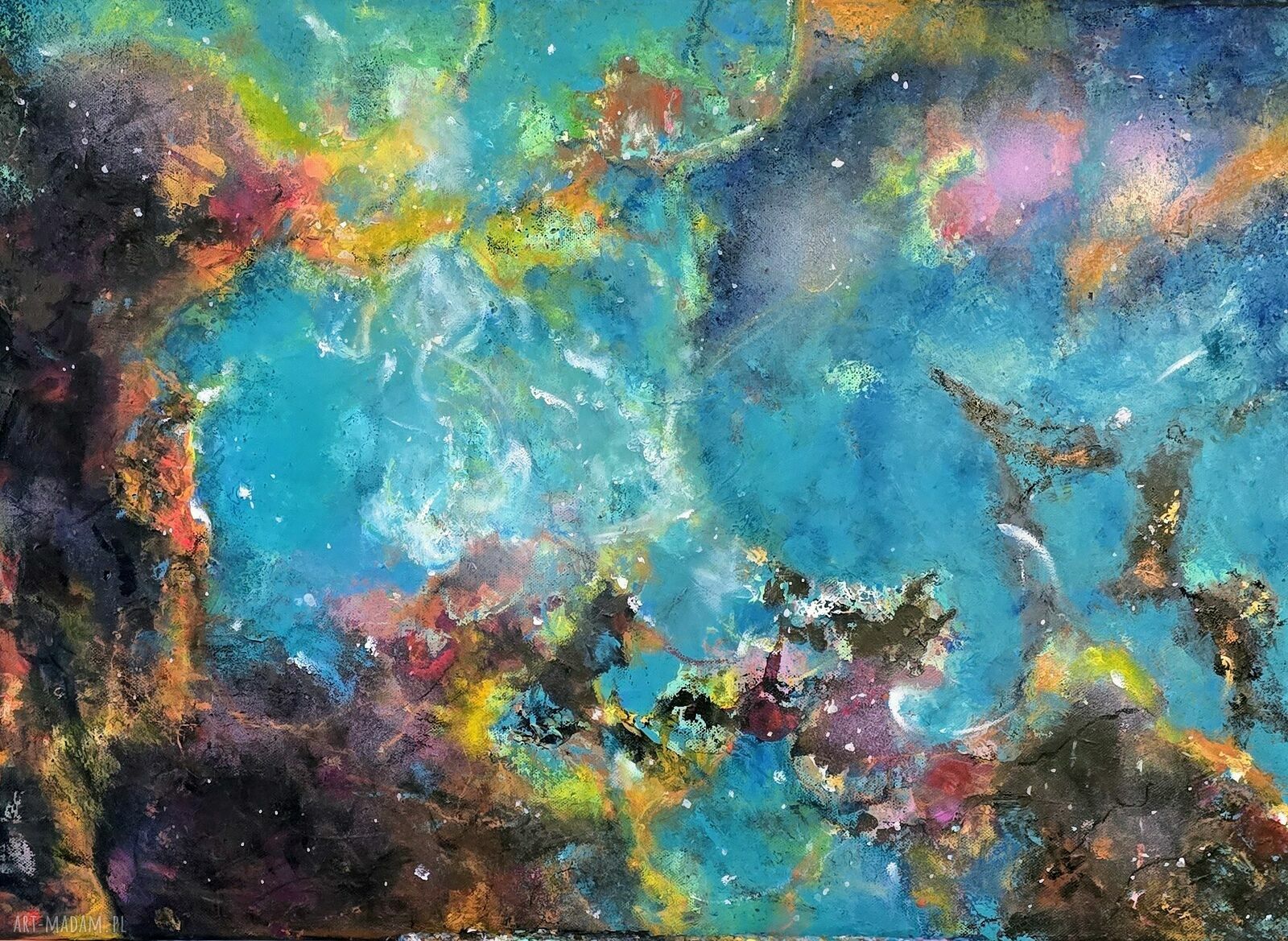 Obraz akrylowy Wieli Oblok Magellana 70x50 cm - galaktyka na płótnie